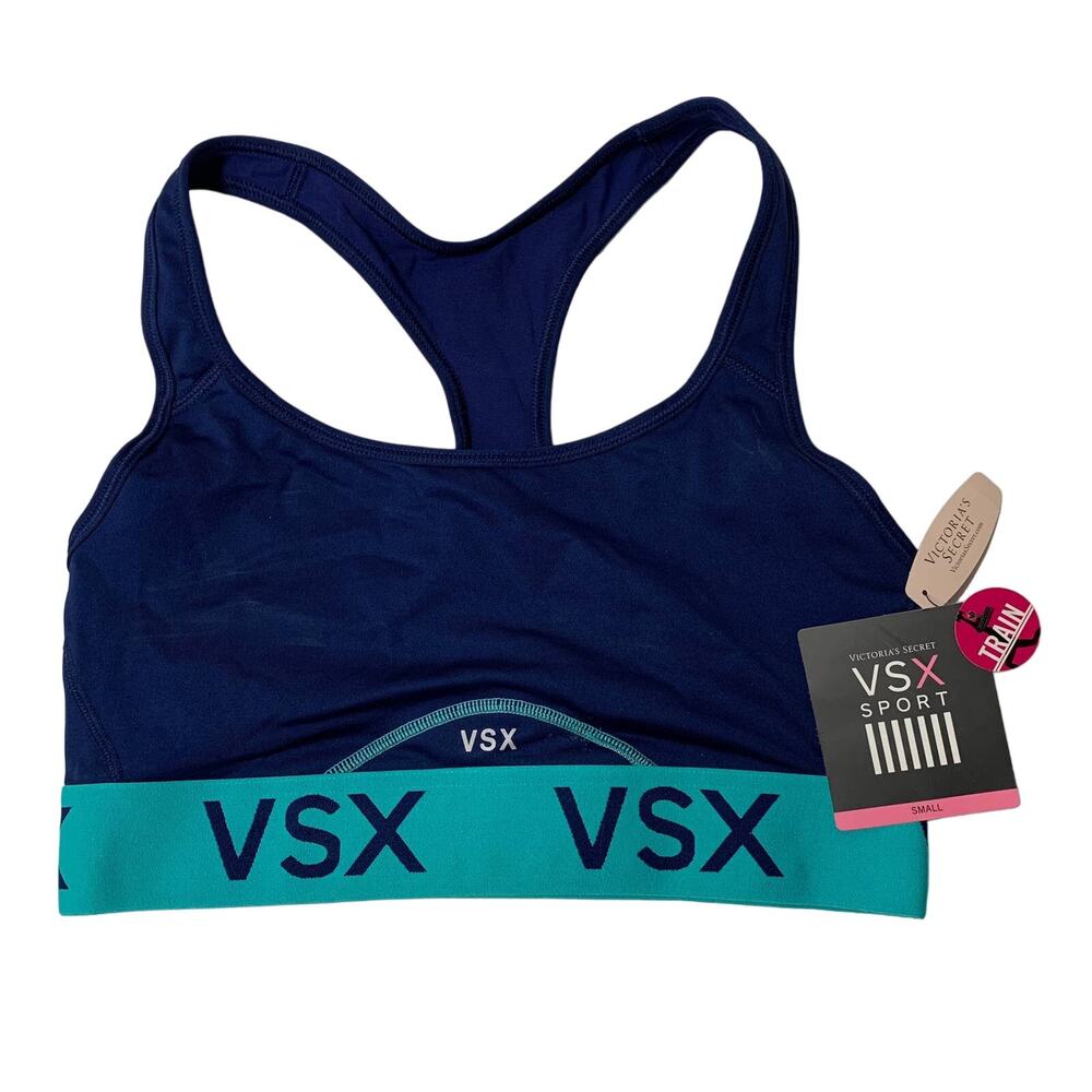 VSX NWT Blue Teal Sports Bra Small